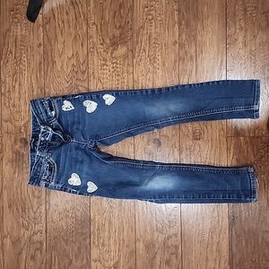 Vigoss girls blue jeans, sequins, size 6x